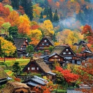 JAPAN: ROMANTIC AUTUMN COLORS AMID THE ALPS