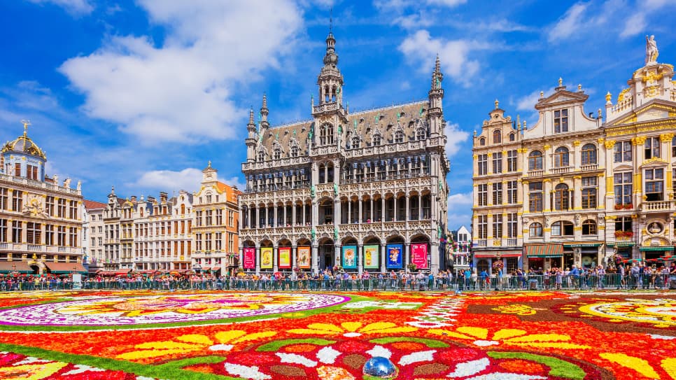 Quảng trường lớn Grand Palace ở Brussel