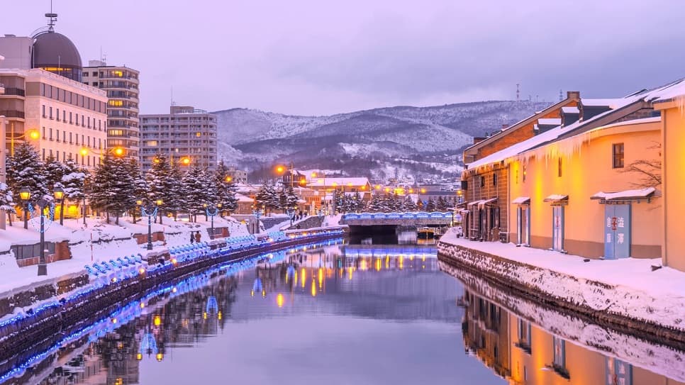 Kênh đào Otaru lung linh trong mùa đông
