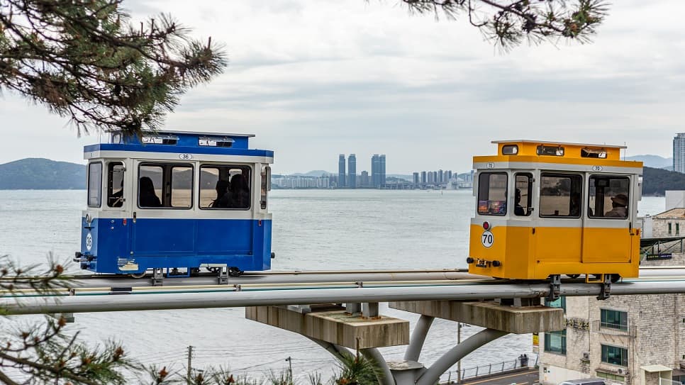 Tàu ven biển Haeundae Blue Line Park