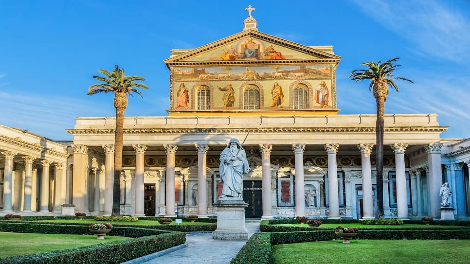 Exterior of St. Paul Outside the Walls Papal Basilica