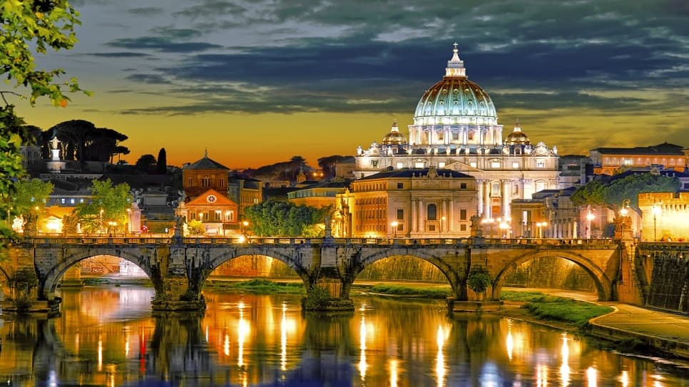 Vẻ đẹp lung linh của Rome về đêm